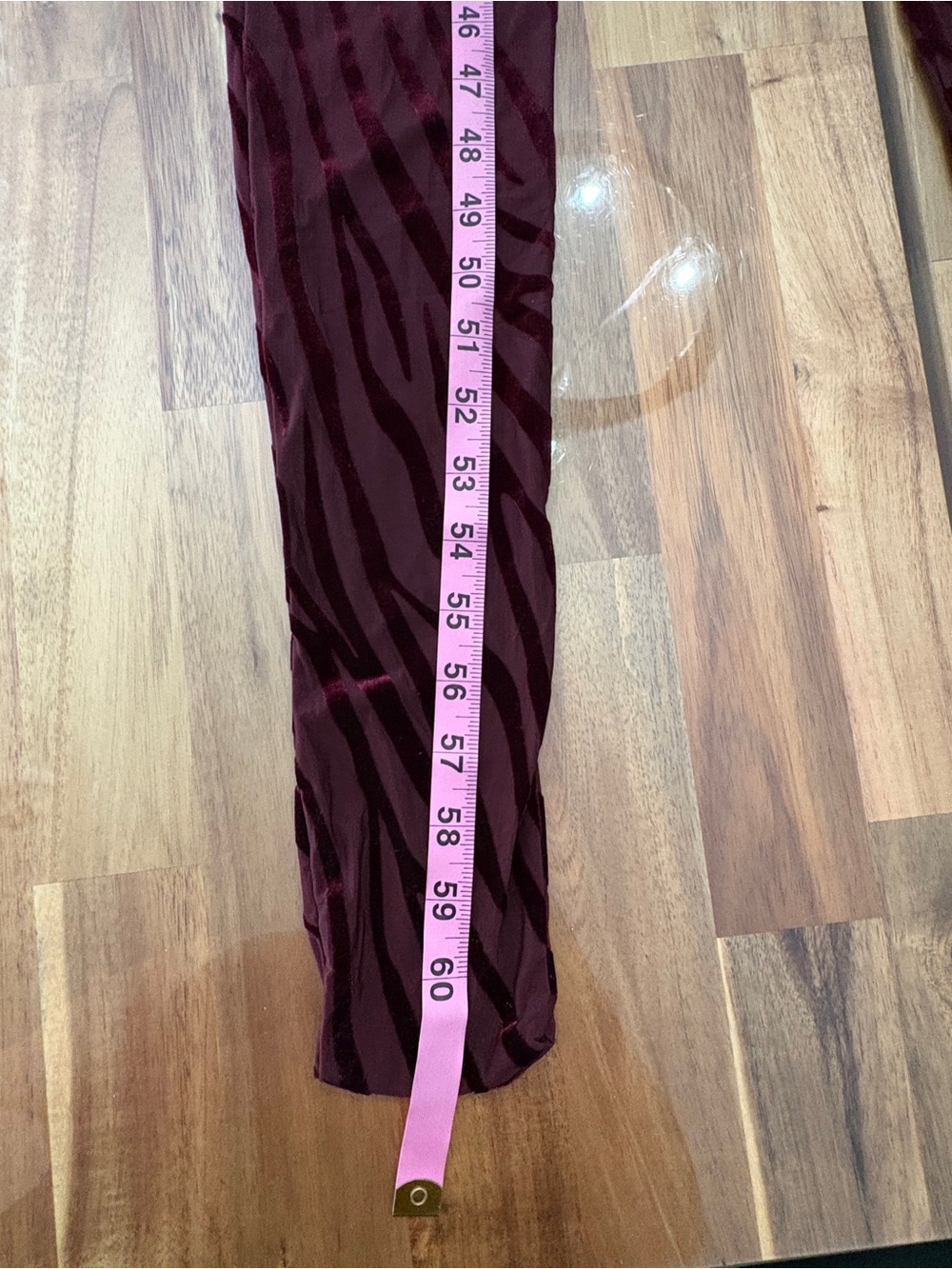 NWT Sz M Naked Wardrobe Burnout Closed Toe Jumpsuit Zebra in Dark Plum Burgundy - Picture 9 of 14